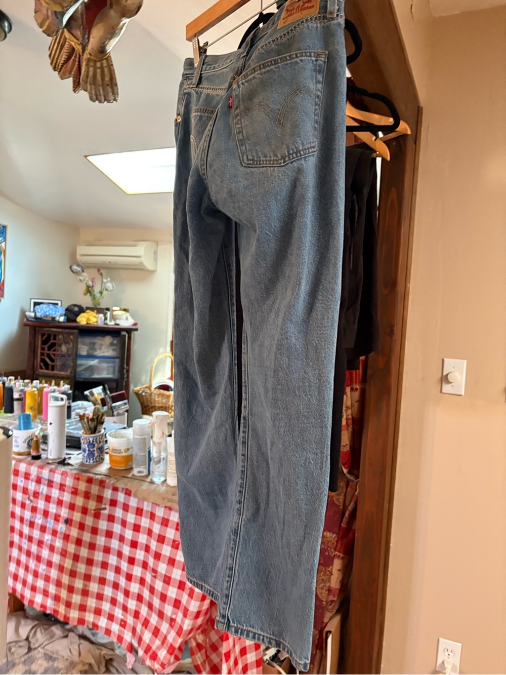 Levi’s 501 Women’s Jeans W25 L30 Light Blue Straight Leg
